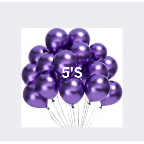 BALLOON METALLIC PURPLE 5'S BALLOON METALLIC PURPLE 5'S